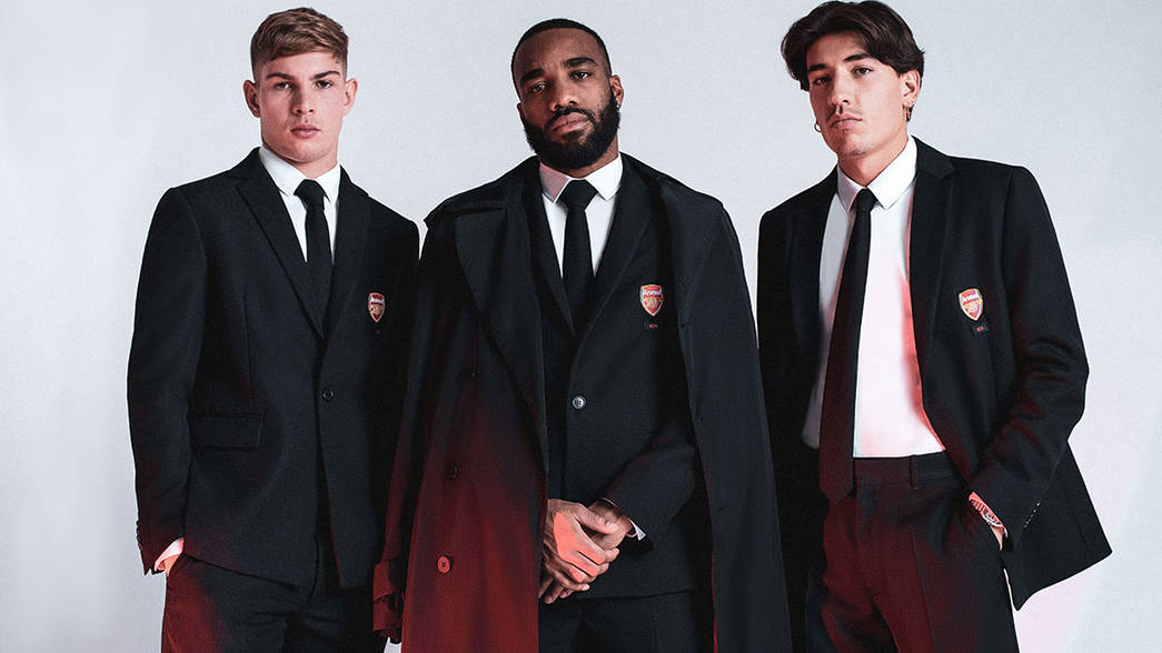 Football player Hector Bellerin designs Arsenal's women's suits