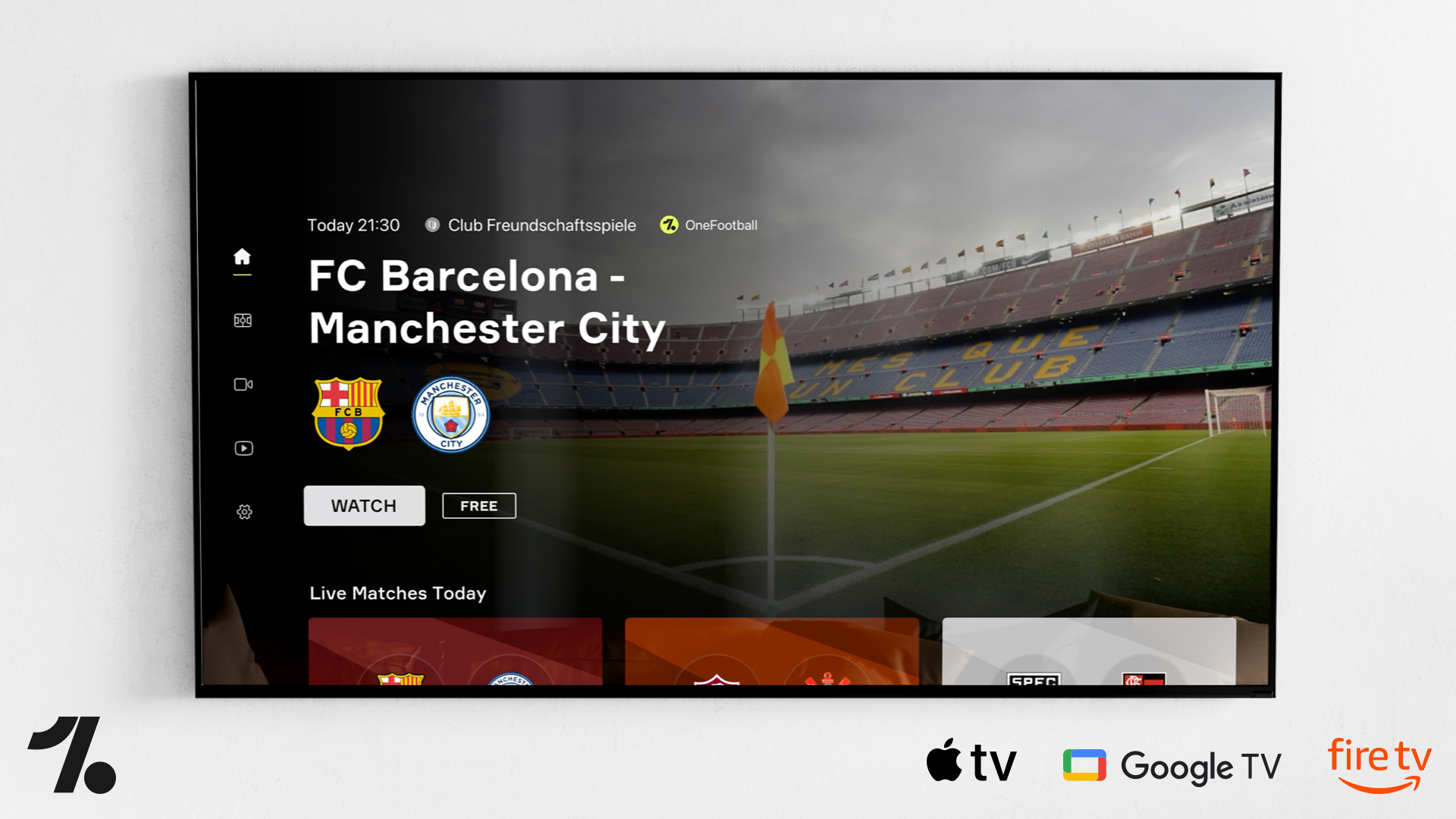 OneFootball announce connected TV app